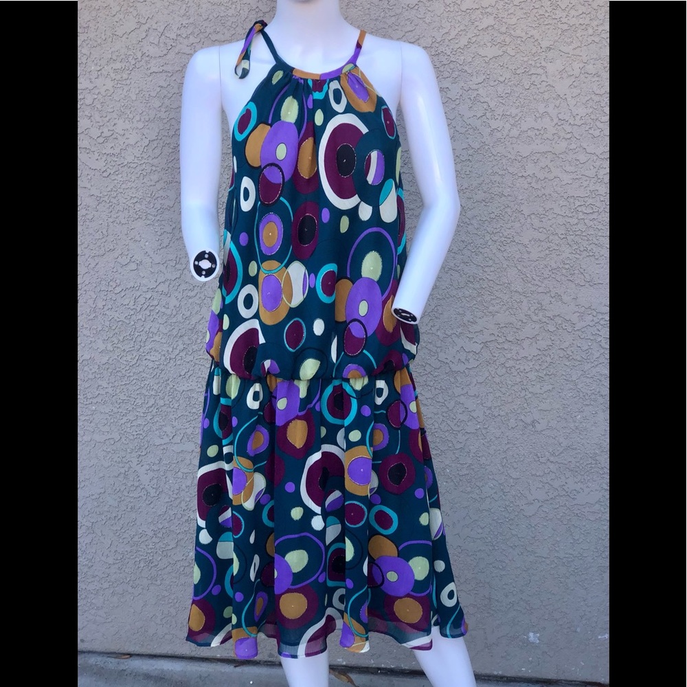 Gia & Co Drop Waist Cool Party Feel Good Dress sz L (fits from size 12 to 16)